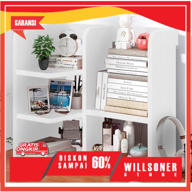 Rak Buku Meja Dinding Minimalis Rak Meja Belajar MG933