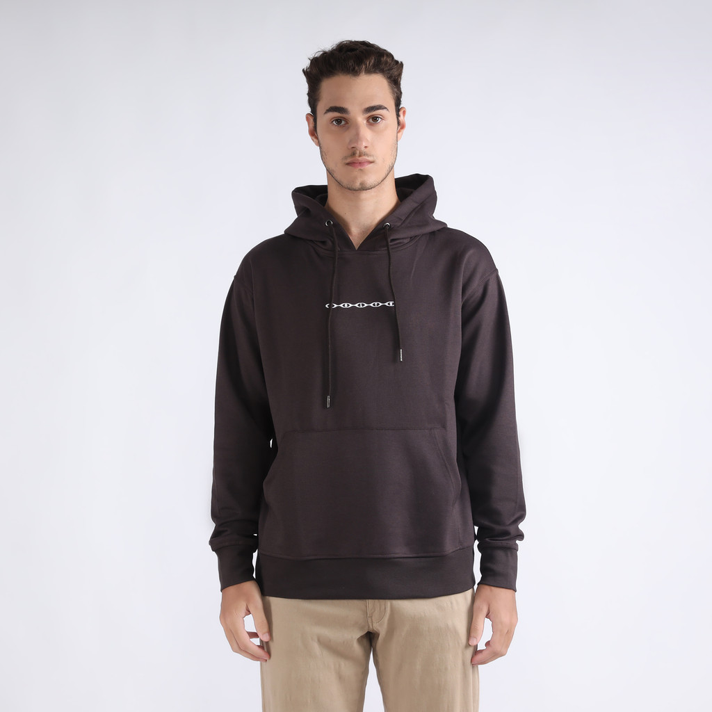FACILITY by LARUSSO - Arrow Graphic Hoodie - Chocolate Torte