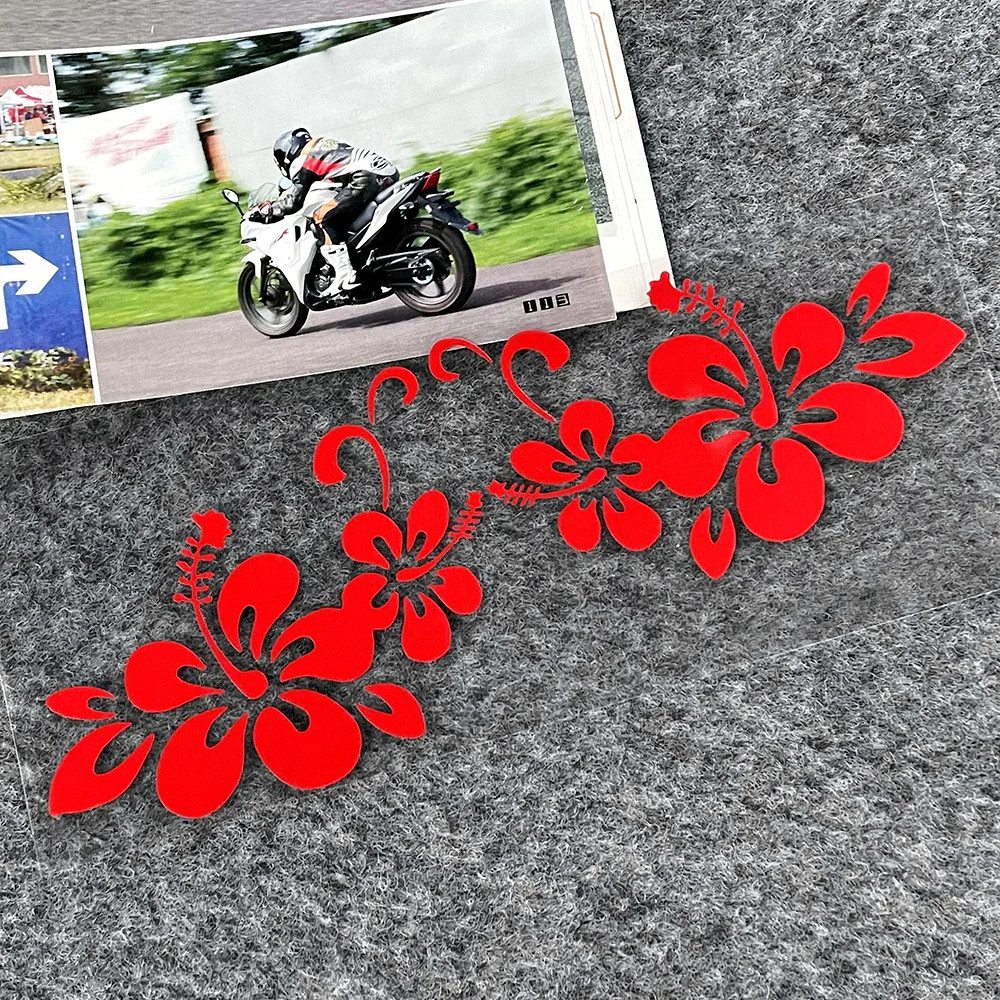 COD Stiker Cutting Bunga untuk mobil motor sepeda kaca spakboard Helm Visor anti air laptop spion