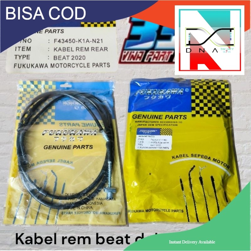 kabel rem belakang beat deluxe 2020-2024 tali rem belakang beat deluxe