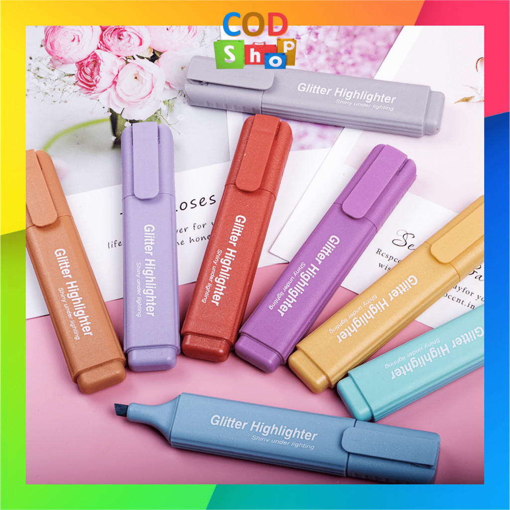 

Cod - S6584 Glowing Highlighter Marker Set / Glitter Highlighter 4 PCS / Set Alat Tulis Sekolah Anak / 4 PCS Stabilo Textliner