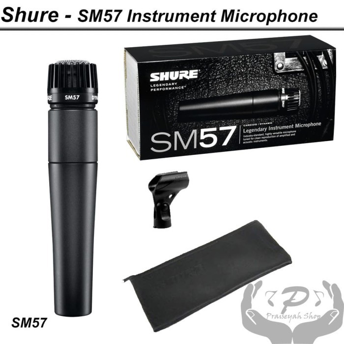 SGA3 Shure SM57 Dynamic Instrument Microphone Mikrofon Garansi Original Ori