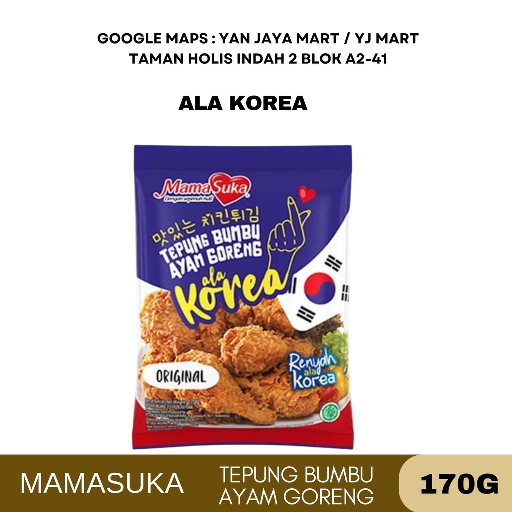 

Mamasuka Tepung Bumbu Ayam Ala Korea 170g