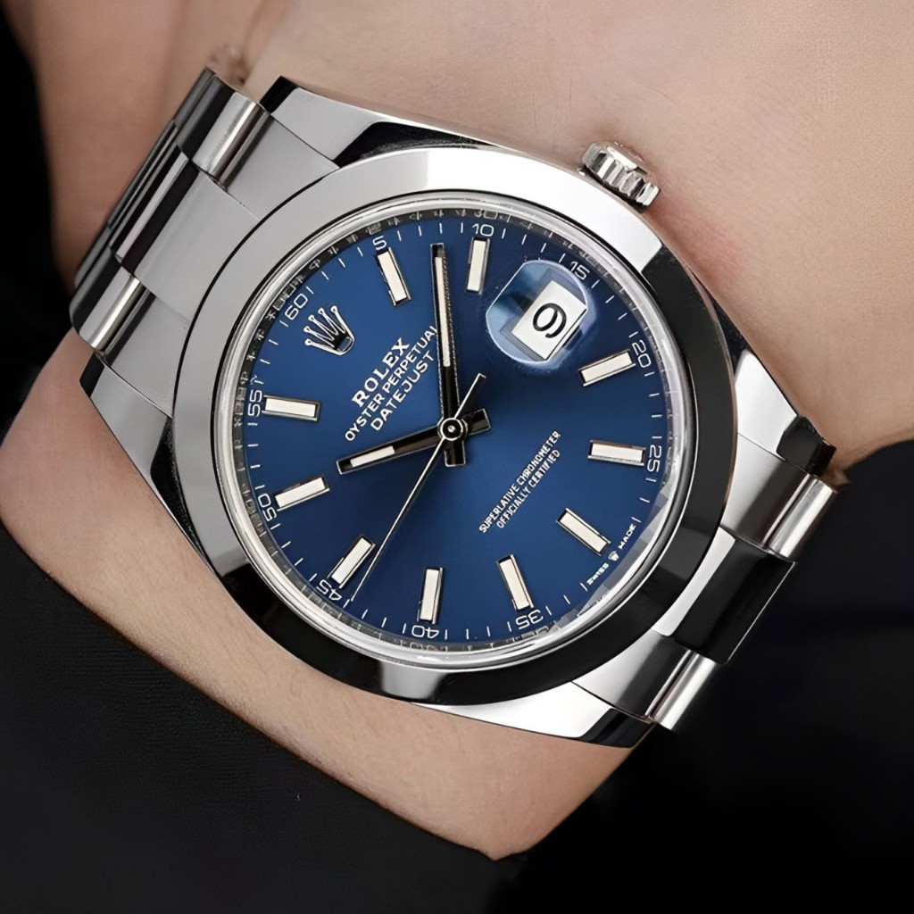 Swiss Rolex【100% ASLI ROLEX】Jam Tangan Rolex M126300-0001 Automatic 18K Gold Teflon Material 41mm St