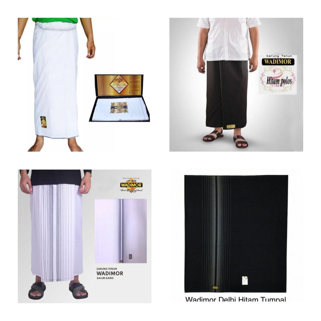 Sarung Wadimor Dewasa Pria Katun Garis Polos