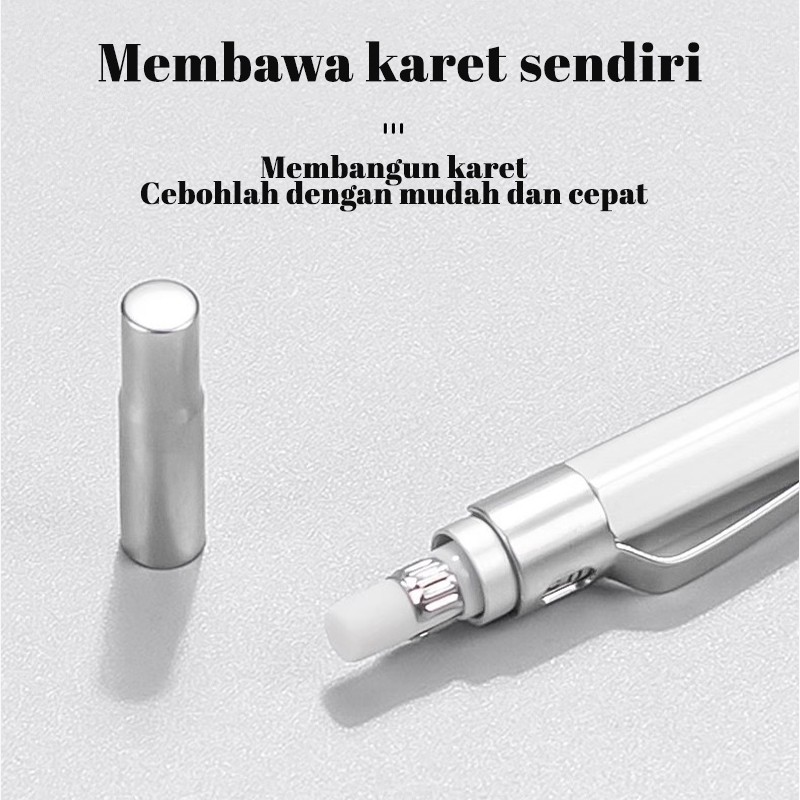 

Ay00! 0.5 mm Pensil Mekanik Metal Mechanical Drafting Pencil dengan Pusat Gravitasi Rendah Untuk