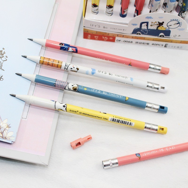 

Pensil mekanik / pensil pelajar / pensil dengan rautan bawaan / pensil berpola kartun