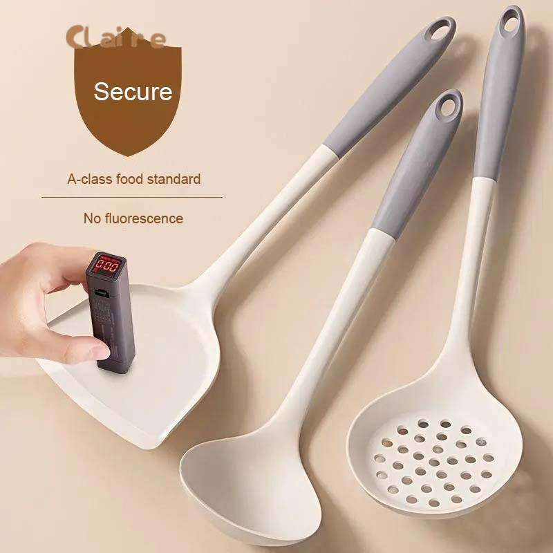 

Bahan Silikon Kuat Alat Masak Tumis Goreng / Alat Masak Silicone Cooking Utensil / Spatula Silicon / Utensile Tahan Panas / Silikon Kitchen Tool / CH