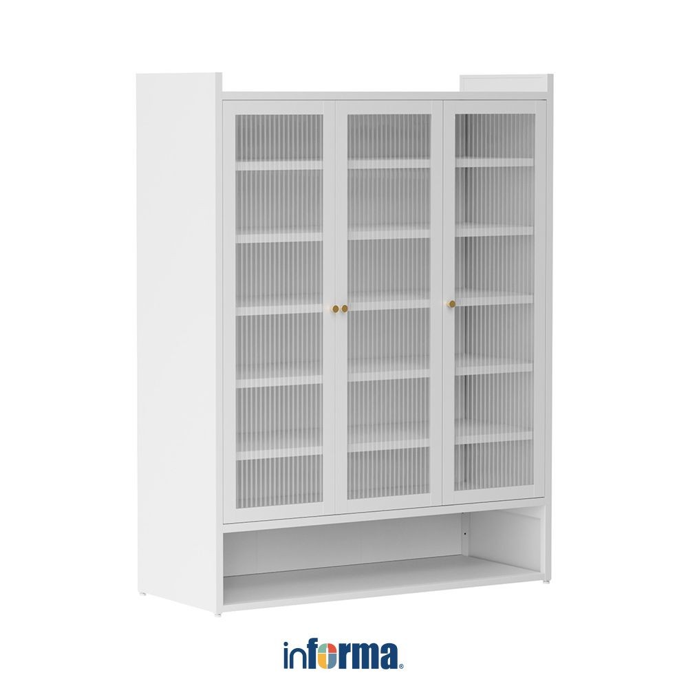 Informa August Kabinet Sepatu 3 Pintu Organizer Sandal Dan Sepatu Rak Lemari Alas Kaki Serbaguna Tem