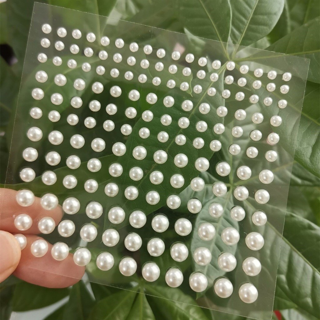 [TERLAKU] Hiasan Rambut Mutiara Tempel Manik Manik Tempel Pearl Sticker/Mutiara Rambut/Stiker Wajah 