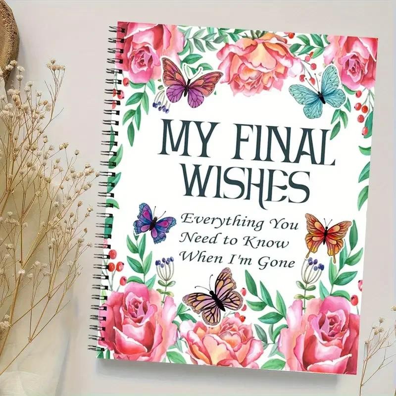 

Daily Planner Notepad My Final Wishes End of Life Planner Journal Notebook Everything You Need to Know When I'm Gone Last Wishes