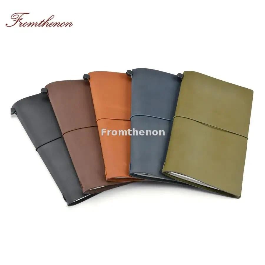 

Genuine Leather Travelers Notebook Passport Personal Diary Vintage Journal Notebooks And Journals Retro Stationery Business Gift
