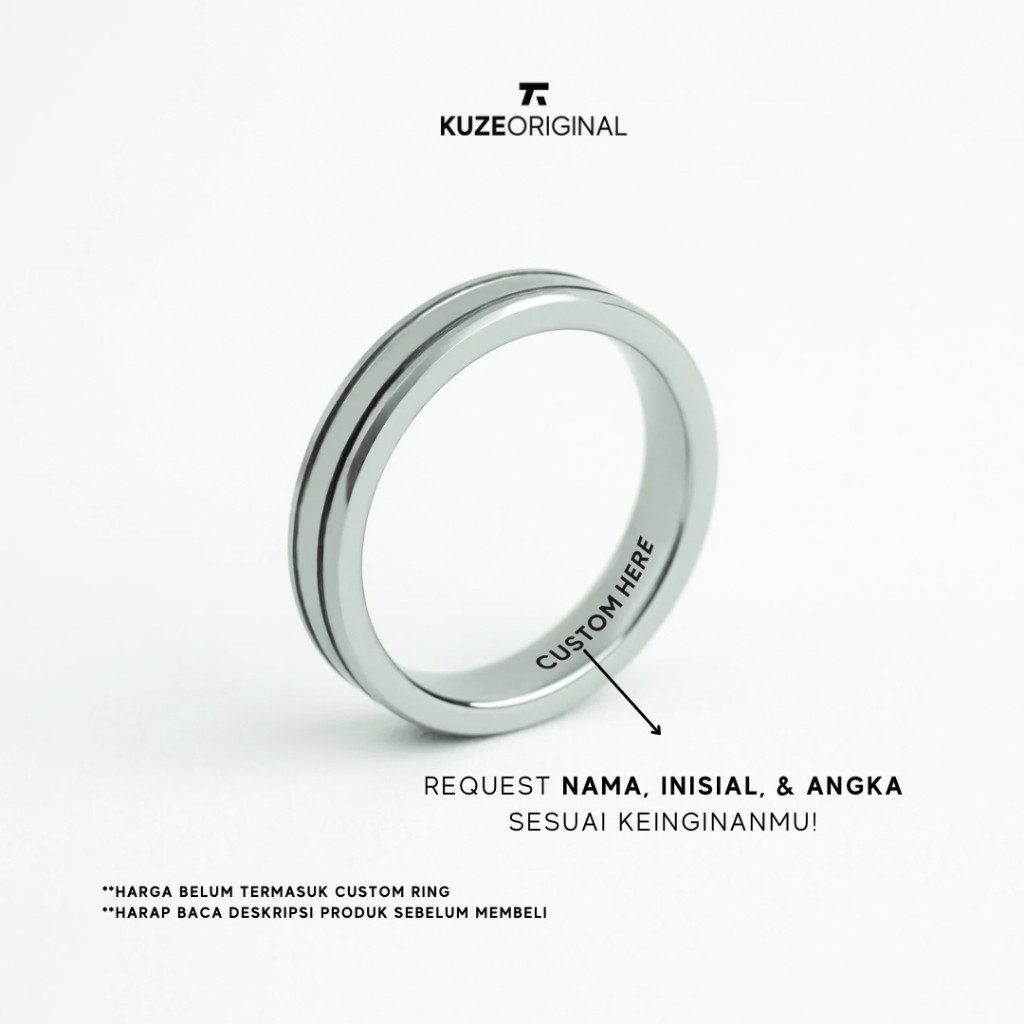 DISKON Kuze Original Cincin Tungsten / Ring - Nelson
