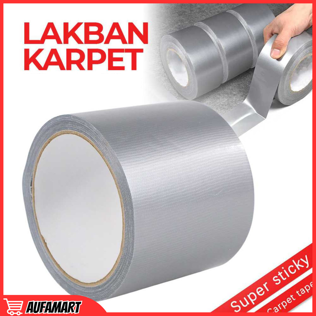 

Lakban Kain Karpet Multifungsi 10M 20, 40, 60, 80 mm Cloth Tape Writable Super Sticky