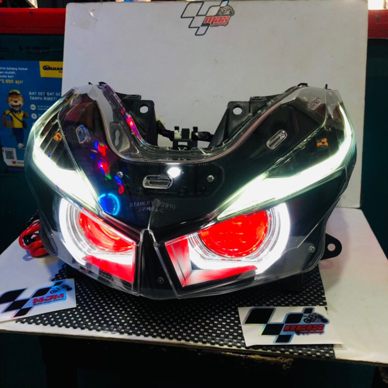 PROMO MURAH BERKUALITS PROJIE BILED AES VARIO 125/150 led old set headlamp