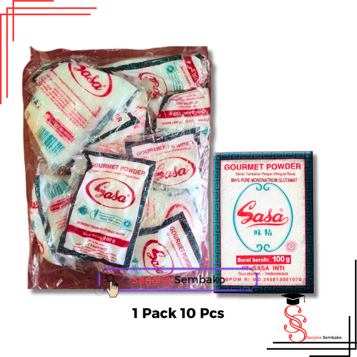 

Sasa MSG Micin 100 Gram - 1 Pack 10 Pcs