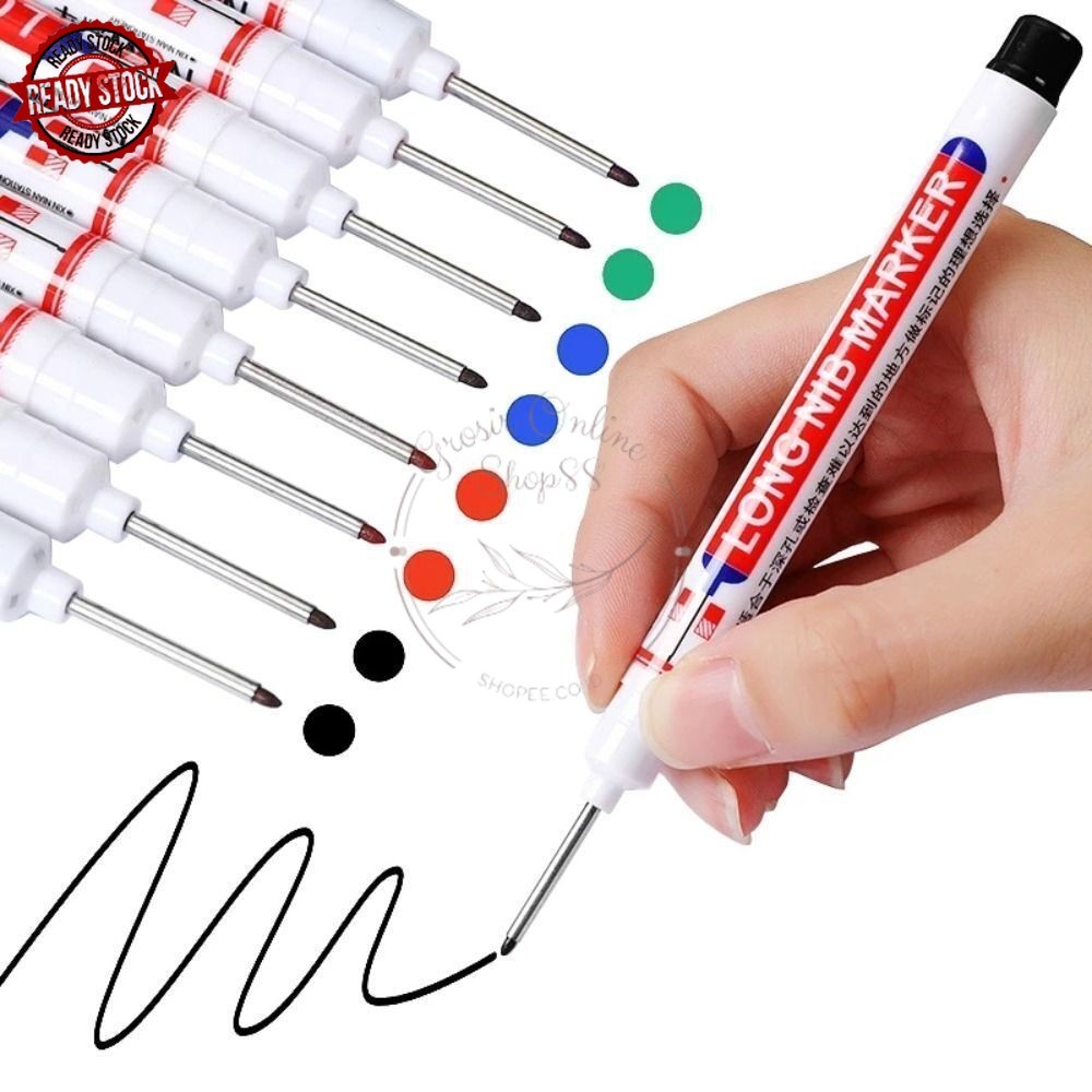 

GOS-B107-Spidol Pertukangan Long Nib Head Marker Waterproof