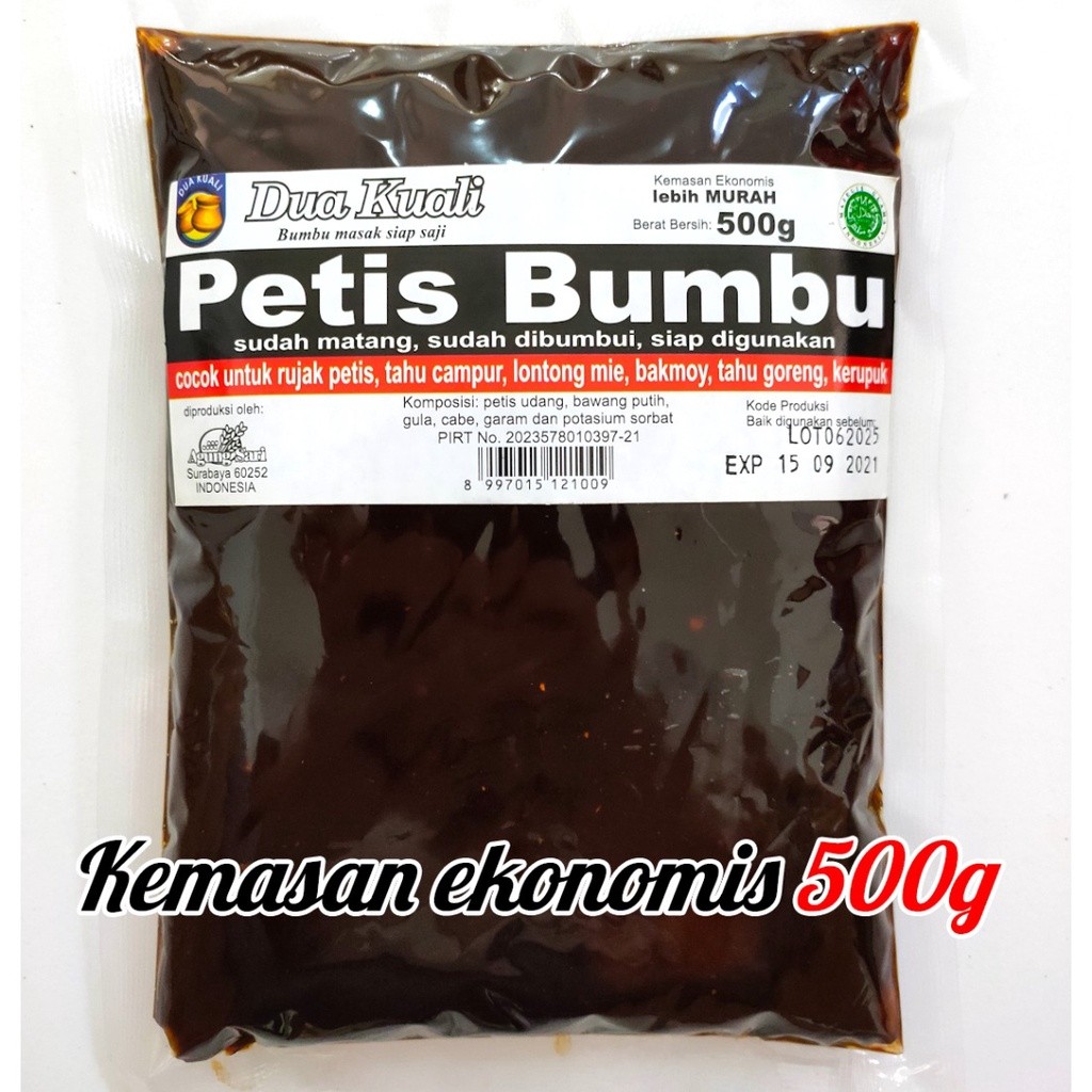 

500g Petis (Udang) Bumbu Dua Kuali - kemasan ekonomis