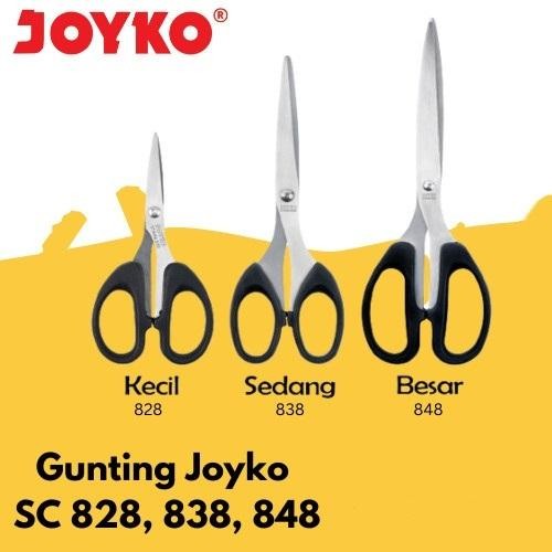 

Gunting STAINLESS Joyko / Scissor JOYKO Kardus Kain Kertas Kecil Sedang Besar (Anti Karat)