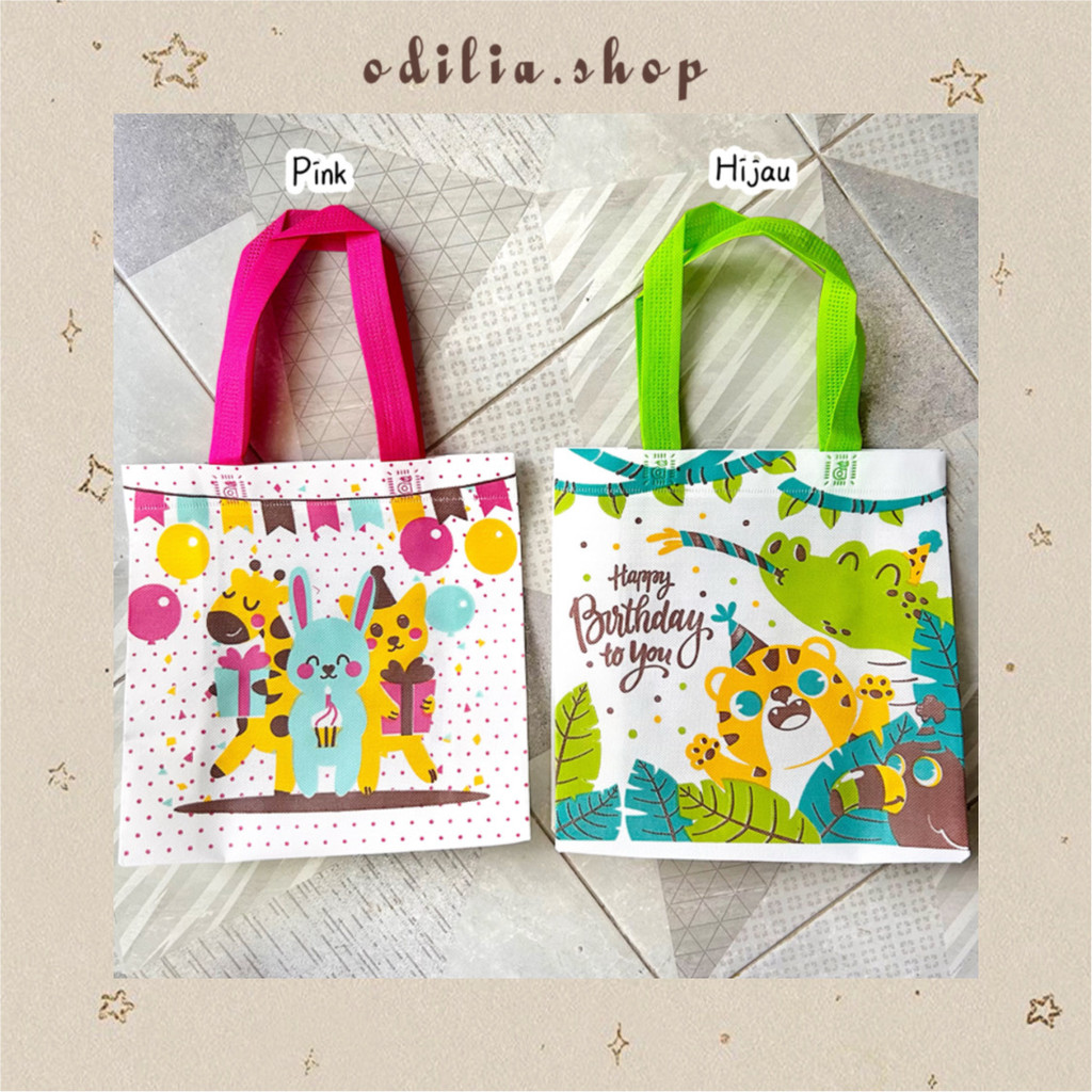 

Tas Tenteng Ultah Animal Kado Ulang Tahun Hampers Parcel Goodie Bag Happy Birthday Spunbond Hadiah Anak Bjb Banjar Banjarbaru Odilia.Shop