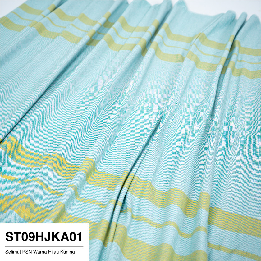 Lurik Selimut Motif PSN Warna Hijau Kuning Cocok Untuk Rumah Sakit