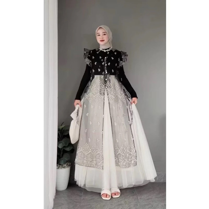 BAHAN PREMIUM / OUTER BROKAT SAPTO OUTER TILE SAPTO OUTER TUNIK KONDANGAN VIRAL