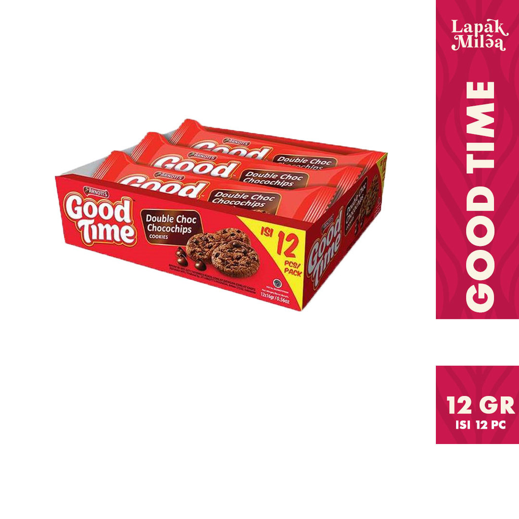 

Good Time Biskuit Coklat Clasic Chocohip[ 12gr x 12 pc