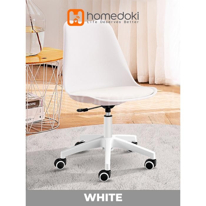 Ready Stok Kursi Kantor Ergonomis/ Kursi Kerja / Kursi Belajar / Kursi Ergonomis - Putih