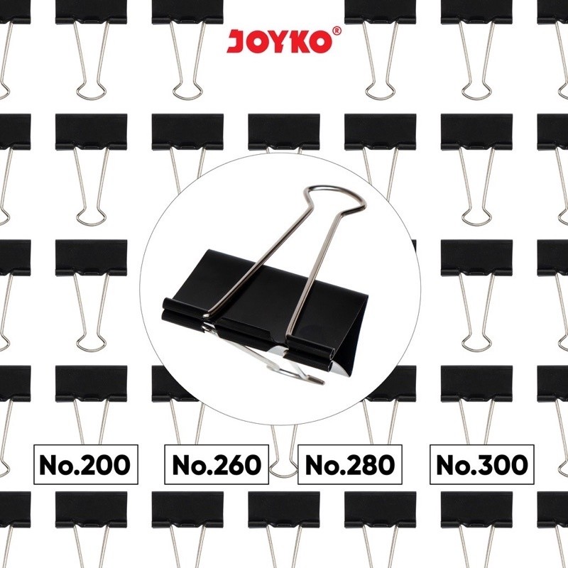 

Binder Clip Joyko Binder Clip Klip Penjepit Kertas Joyko Black 200 ~ 300