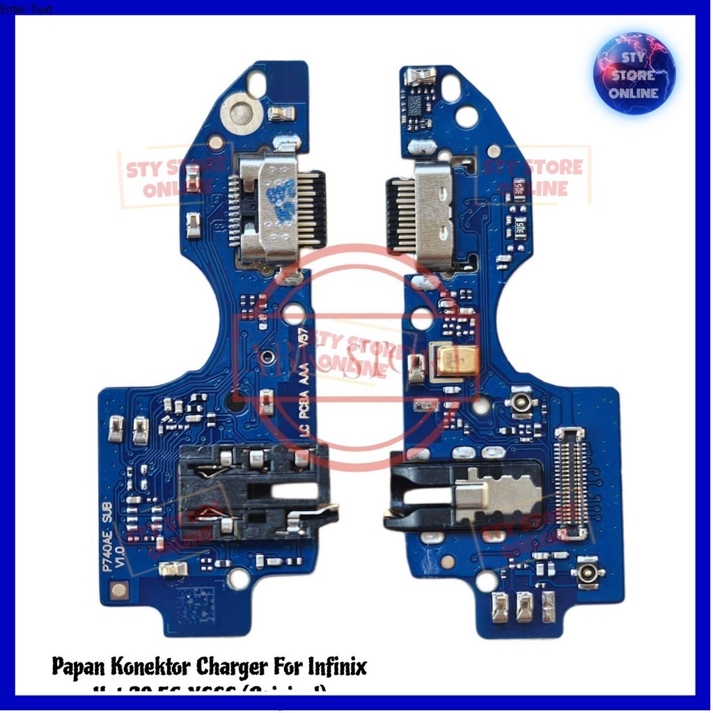 Papan Konektor Charger hp Infinix Hot 20 5G Flexibel Con Cas Original