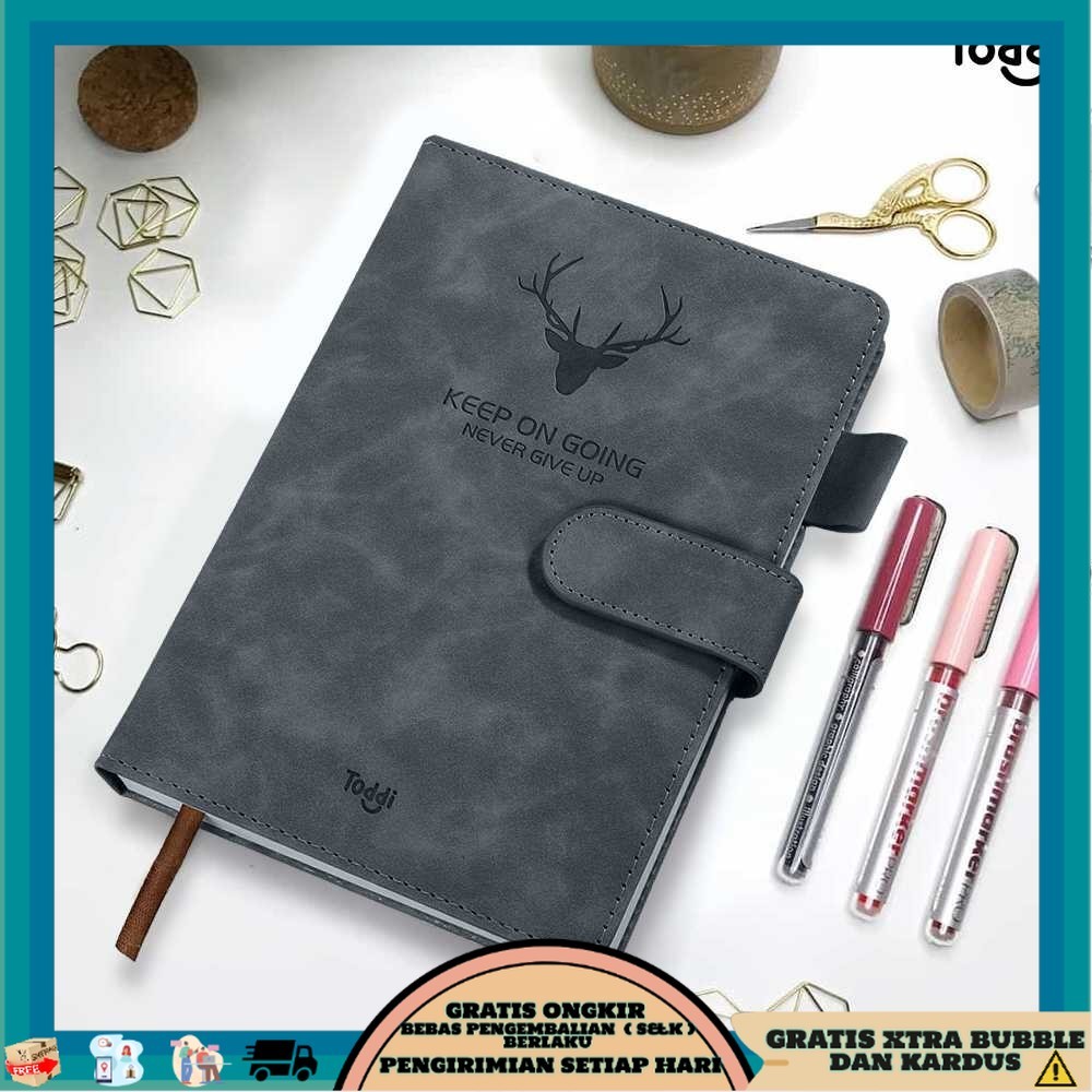 

Toddi Buku Jurnal Hardcover Notebook Diary A5 360 Halaman Grid - TL5