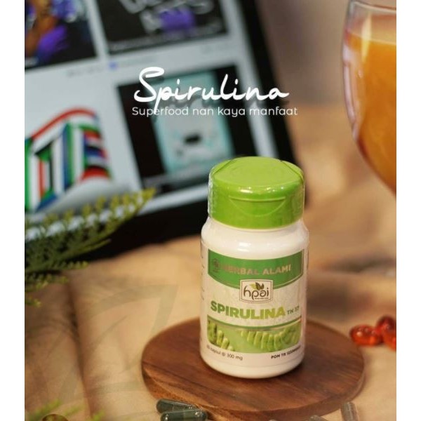 KAPSUL SPIRULINA HPAI HNI UNTUK KESEHATAN DAN KECANTIKAN - MASKER SPIRULINA - MASKER WAJAH JERAWAT -
