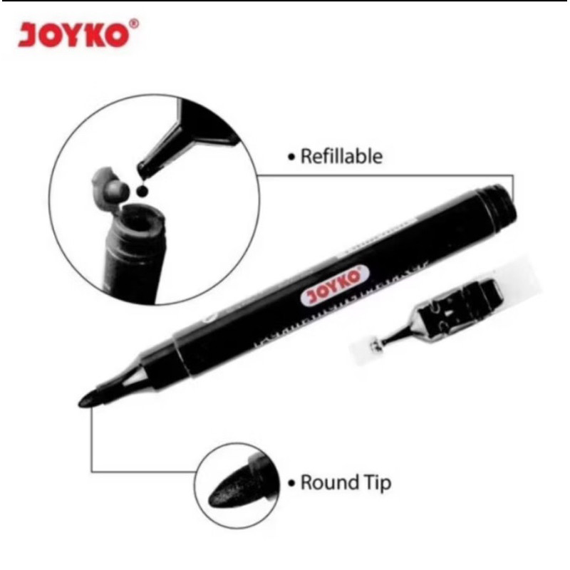

Spidol Permanent Marker PM-34RF Joyko - 1 PCS
