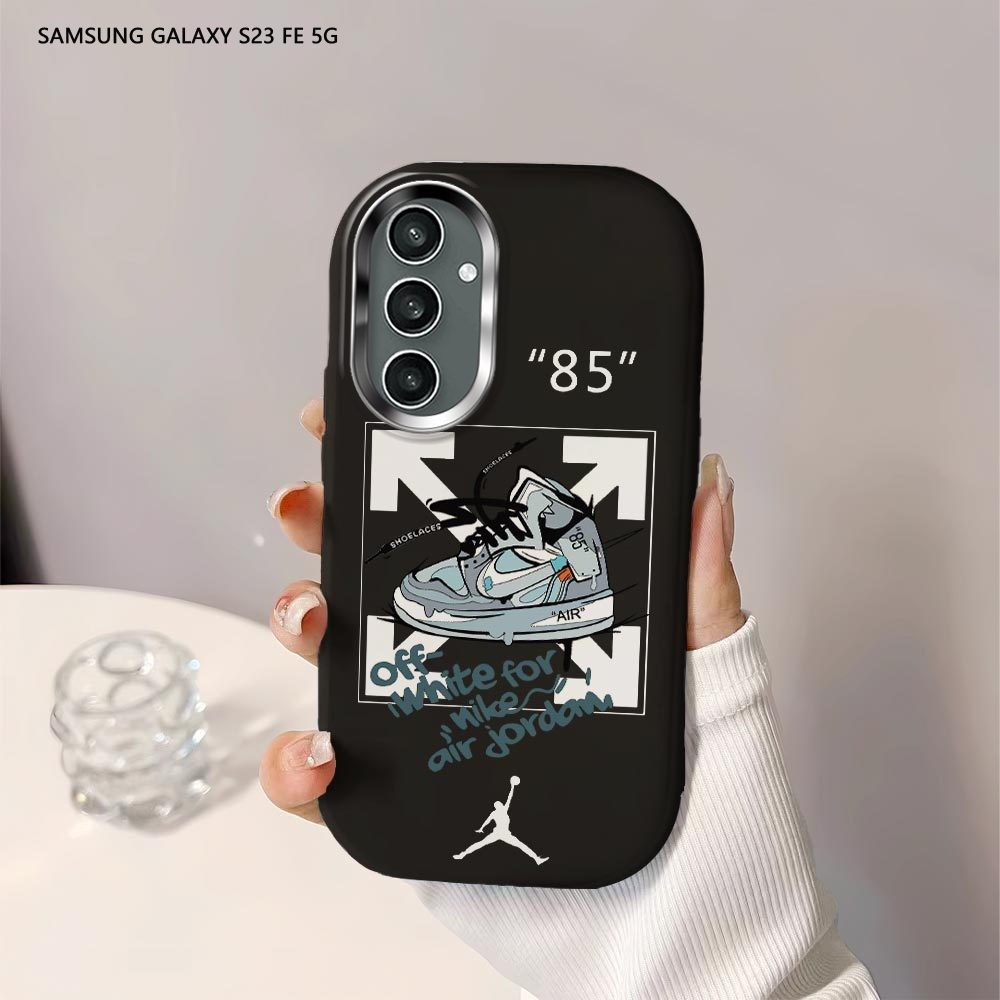 Softcase Untuk Samsung Galaxy S23 FE S23 Plus S24 Ultra 5G Popular Brand OFF-White Back Cover Case S
