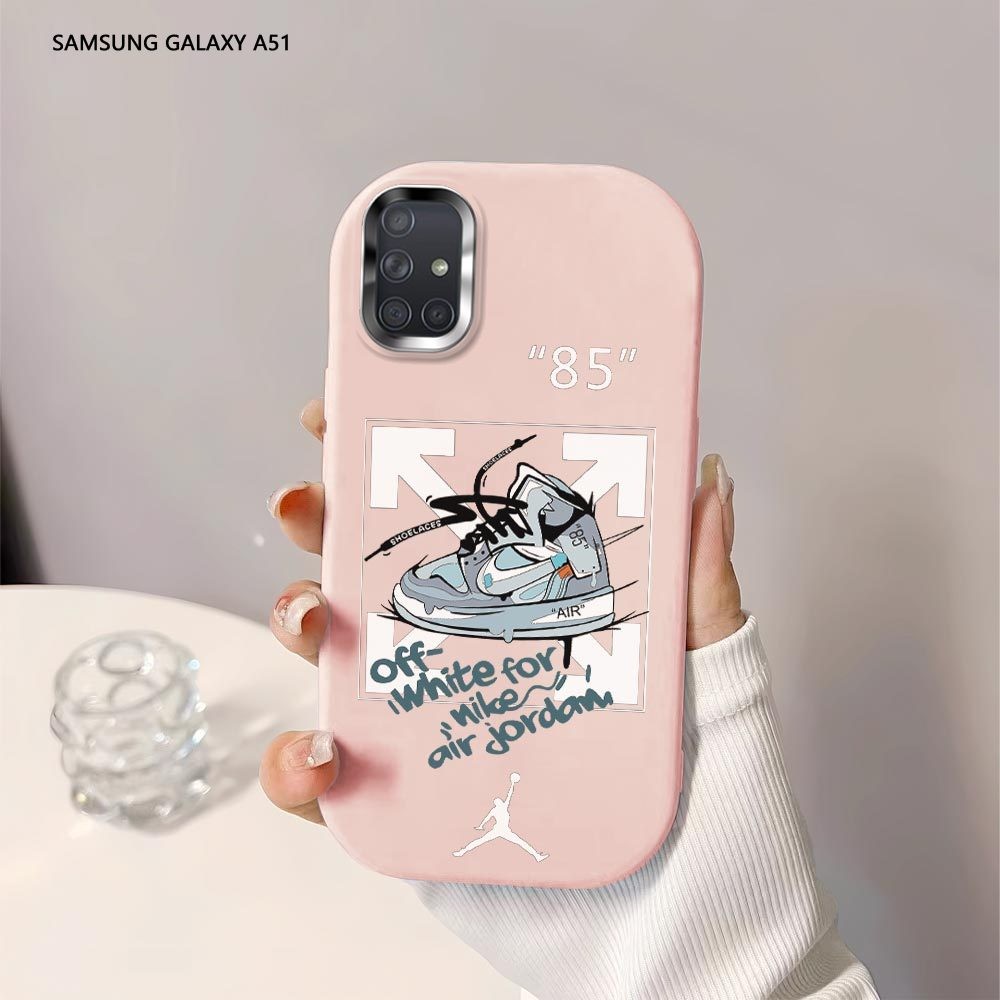 Softcase Untuk Samsung Galaxy A71 A51 A31 A21S A11 M11 Popular Brand OFF-White Back Cover Case Soft 