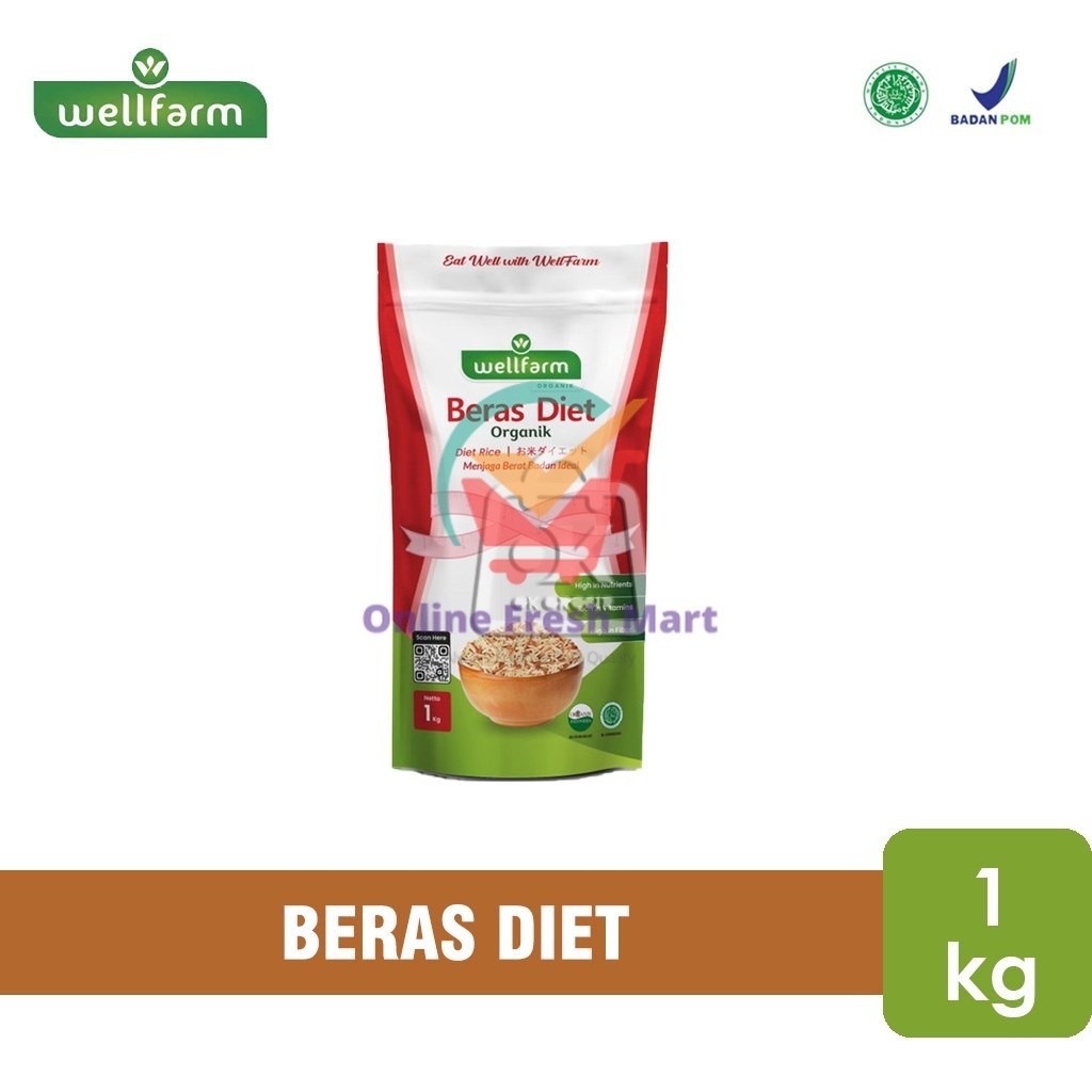 

Wellfarm Beras Diet Organik / Diet Rice (1 Kg) - Online Fresh Mart Denpasar