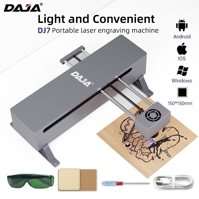 

Daja DJ7 Mesin Ukir Laser Ponsel Komputer Portable DIY Pemotong Kayu Otomatis Menandai Mesin DIY Disesuaikan Hadiah