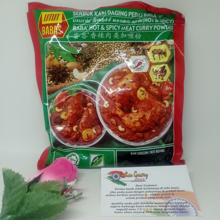 

New Arrival HOT & SPICY MEAT CURRY POWDER BABAS 250GR