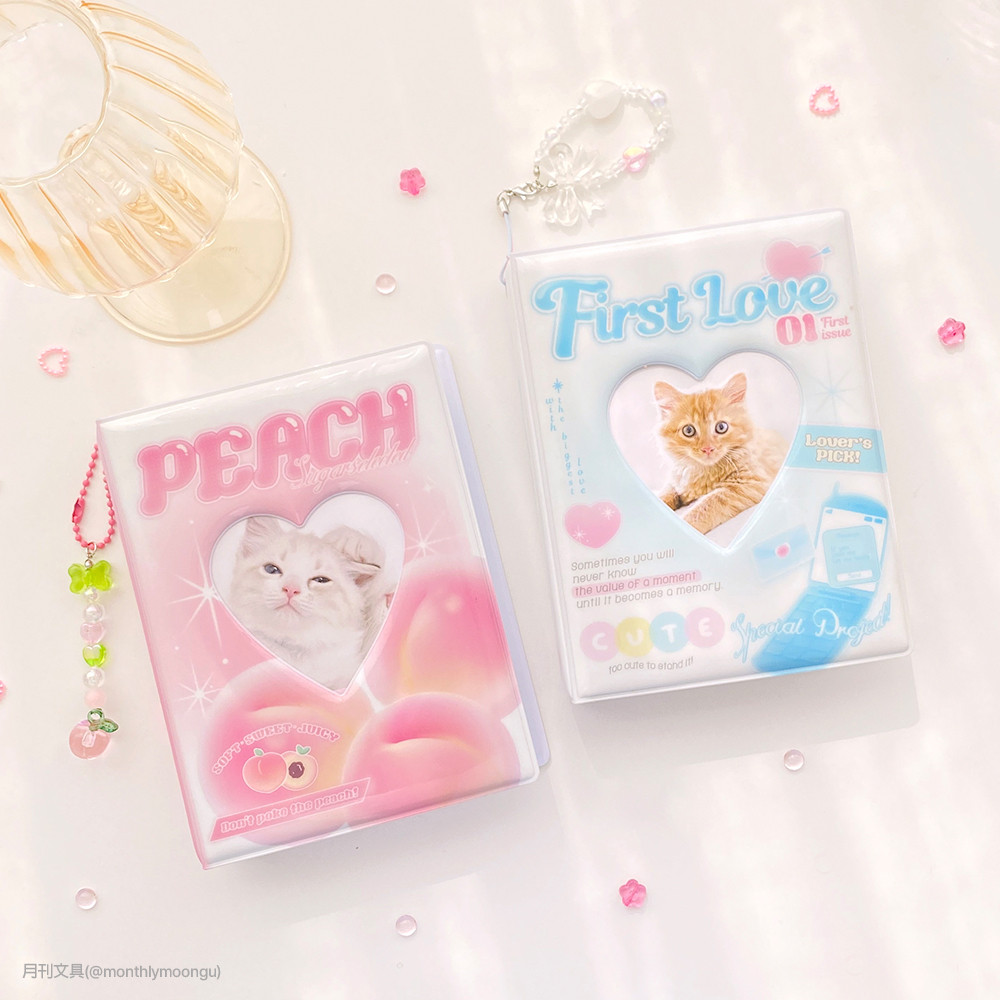 Cute Photocard Holder Book Kpop 3inch 2pocket Binder Idol Photo Collect Book 64Pocket Photo Album