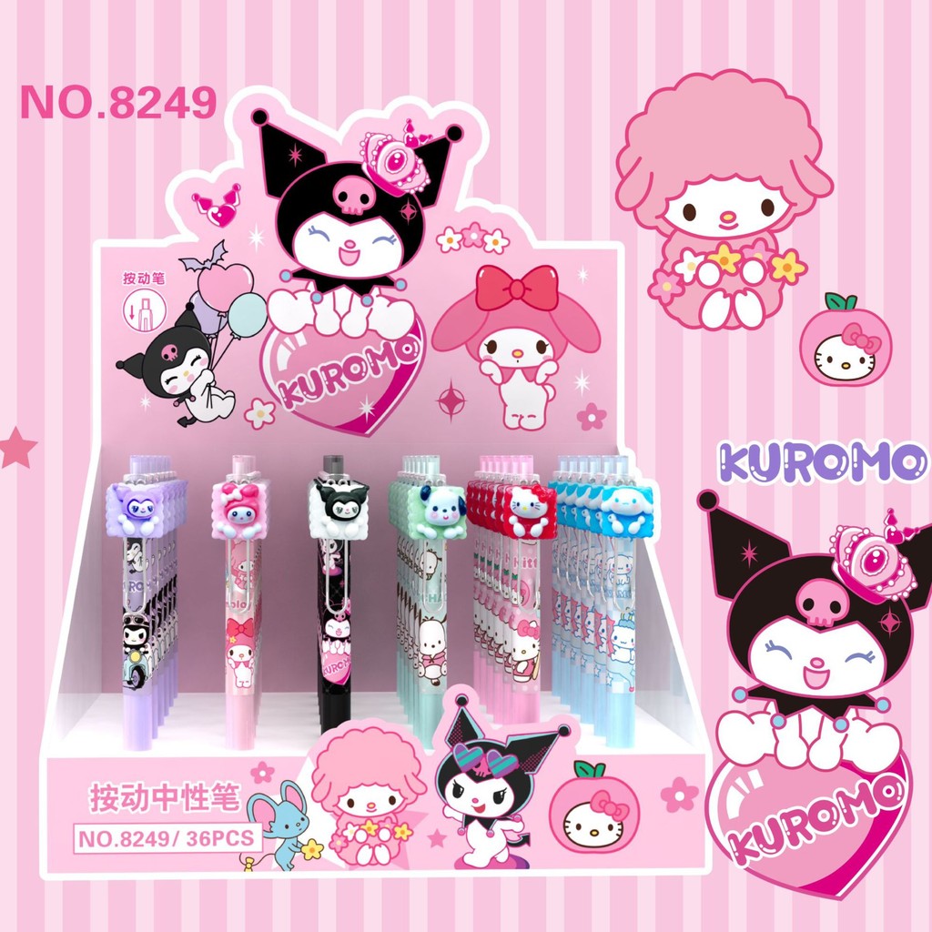 

Pulpen Cetek Premium Pena Motif Sanrio Kuromi Melody - BC0462