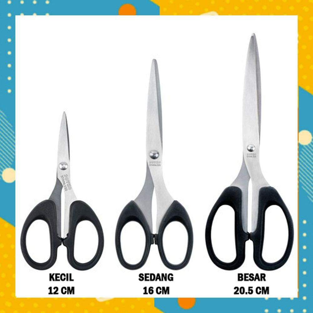 

Gunting Kertas Besar Sedang Kecil Tajam Murah Potong Kain Benang AT0918B2