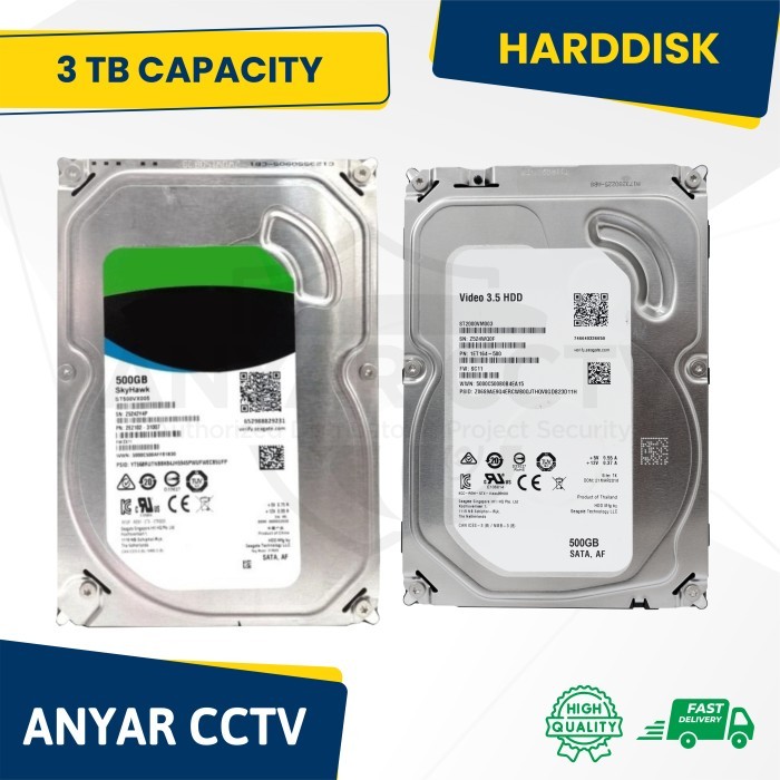 HARDDISK HDD 500GB / 1TB / 2TB / 3TB Garansi 1thn Rusak Ganti Baru - 500GB