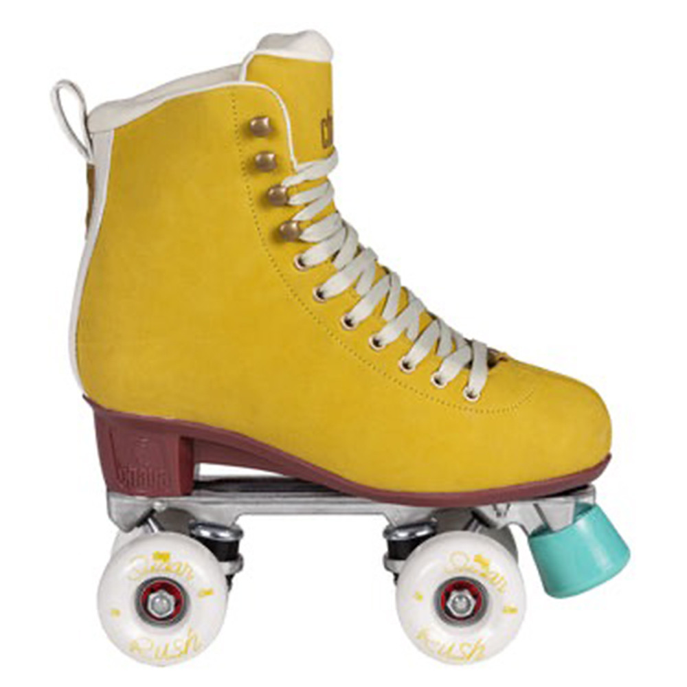 100% Original Powerslide Chaya Quad Skates Professional Double Roller Skates Leather Boot Base 4 Whe