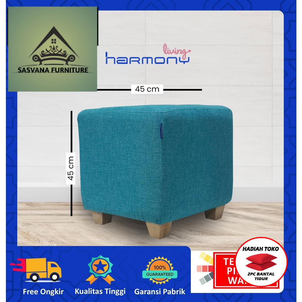 (FREE BANTAL TIDUR) Stool/Puff Kotak Melisa harmony living  CIREBON SASVANA FURNITURE