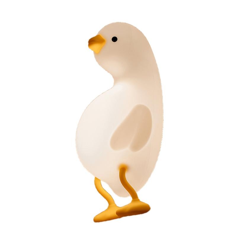 Duck Sleep Lamp Recording Silicone Animal Nursery Lamp USB Charging Touch-Sensitive Dimming Voice In
