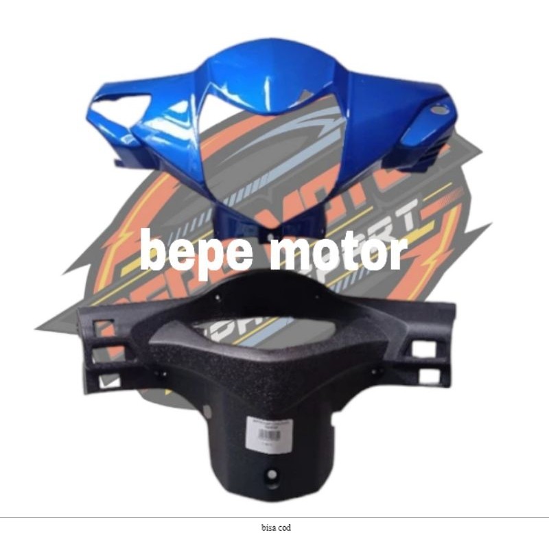 Batok kepala depan belakang honda revo lama warna biru / batok honda revo 100 warna biru / batok lam