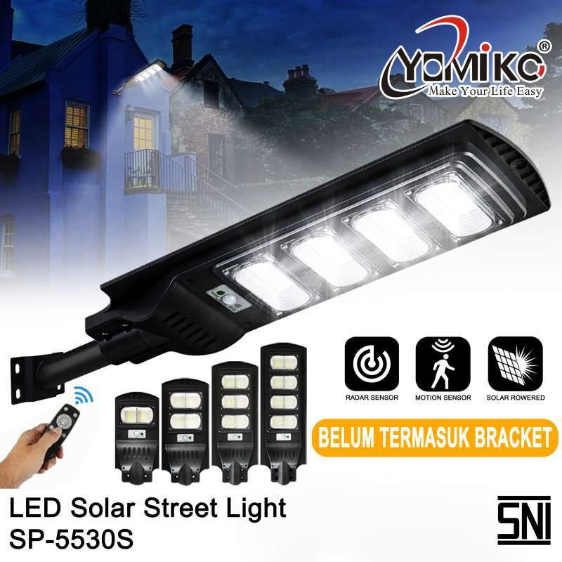 Yomiko Lampu Jalan LED Solar Cell / Lampu Jalan Tenaga Matahari
