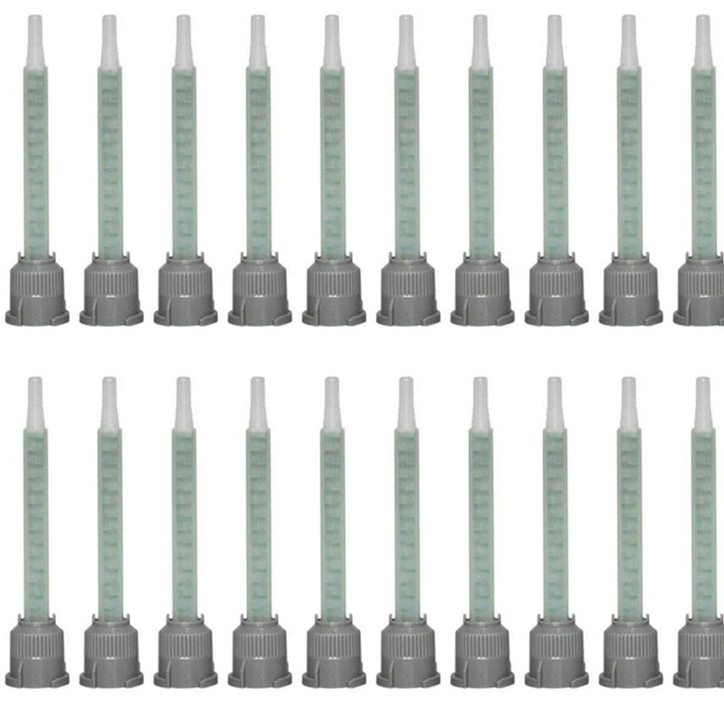 

Hot 20 Pieces Mixing Nozzles Adhesive Cartridges Tip For 50Ml Resin Mixer Adhesive Applicatior 16-,1:1 Ratios