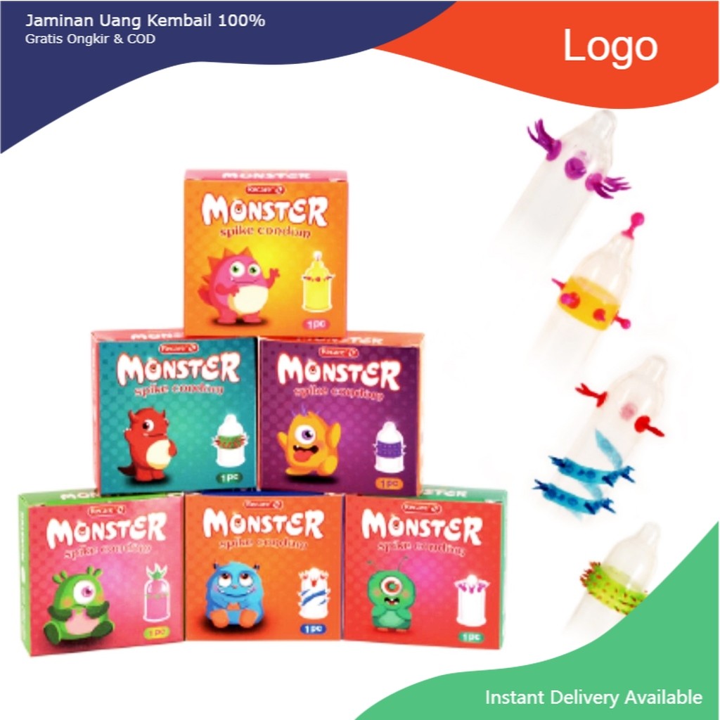 

[ ISI 1 SACHET] Kondom Recare - Monster Spike Condom - Kondom Gerigi / Duri / Unik