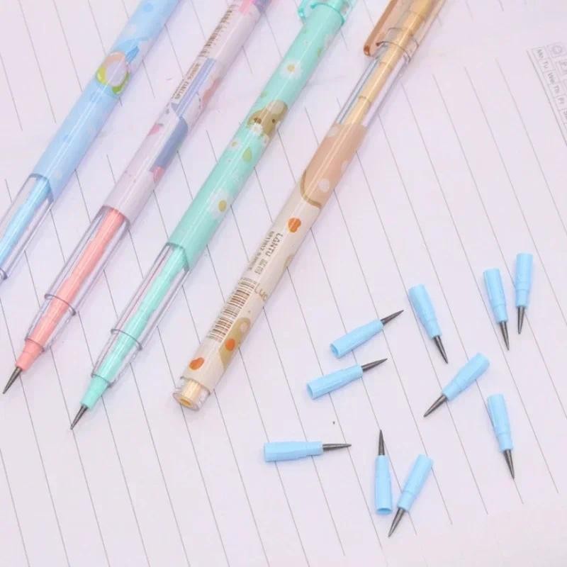 

4 Pieces Cartoon Bear Pencil Stackable Block Pencil No Sharpening Writing Pencil for Kid Student School Stationery Supplies